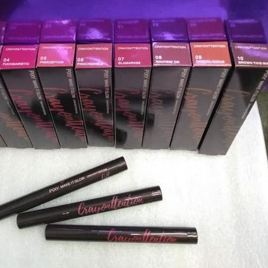 ☃ ORIGINAL Pixy Make It Glow Crayonttention Lipstick Lipstik Lip Crayon ○