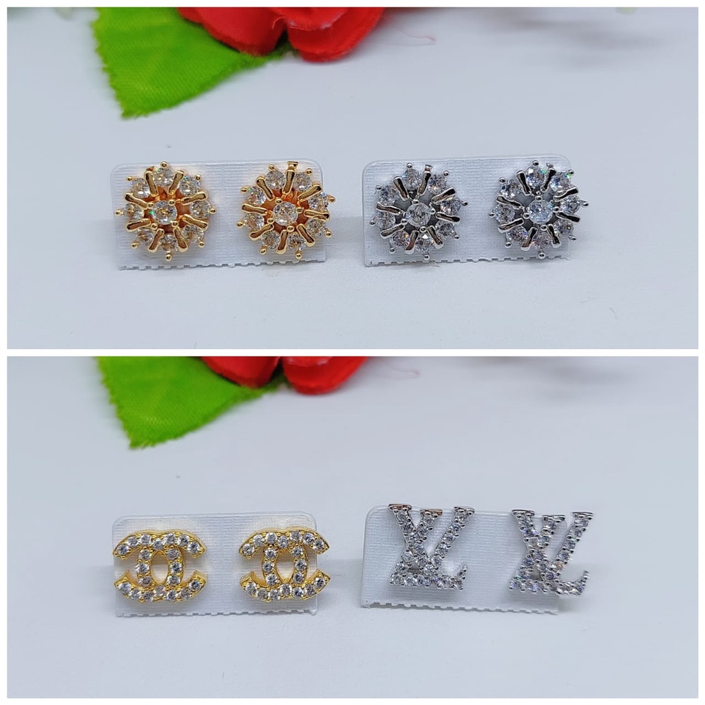 Anting xuping mata full lapis emas 0197-02021