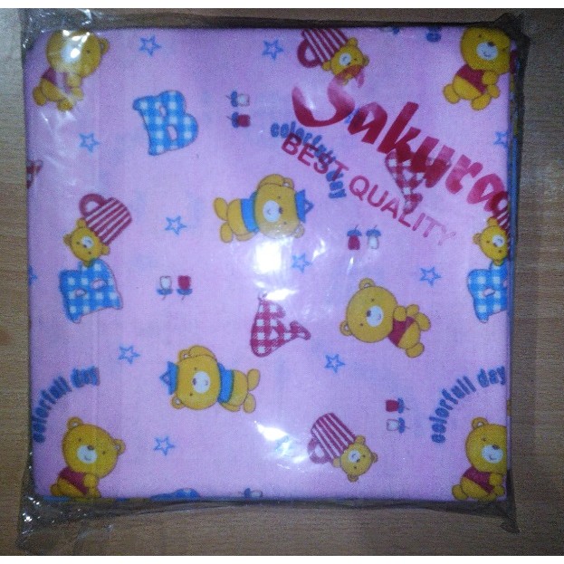 ½ LUSIN BEDONG KOTAK, Bedong Kotak / Selimut Bayi Katun Flanel 90 x 75 [550gr]