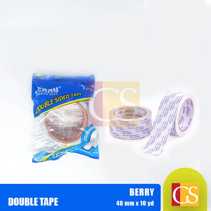 

Double Side / Dobel Tape / Lakban / Isolasi Bolak Balik Berry 2 inch 48 mm