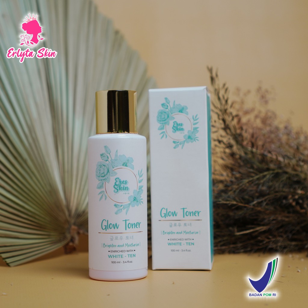 [ERSSKIN] GLOW TONER WAJAH/MUKA/FACE PEMUTIH WHITENING GLOWING ORI BPOM MULUS PEMBERSIH ARTIS