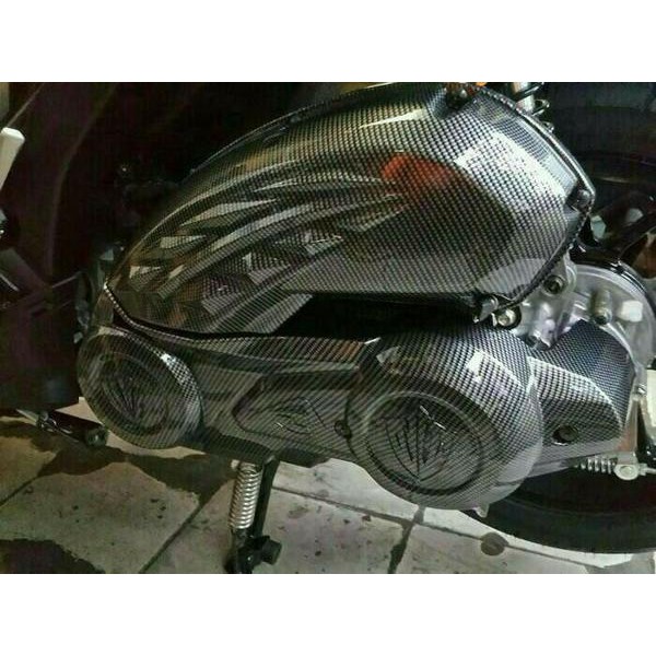 cover cvt filter bawah yamaha aerox carbon nemo cover cvt carbon nemo aerox