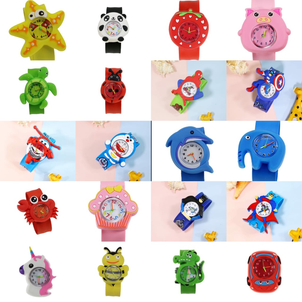 Jam Tangan Anak Dengan Desain Kartun Lucu