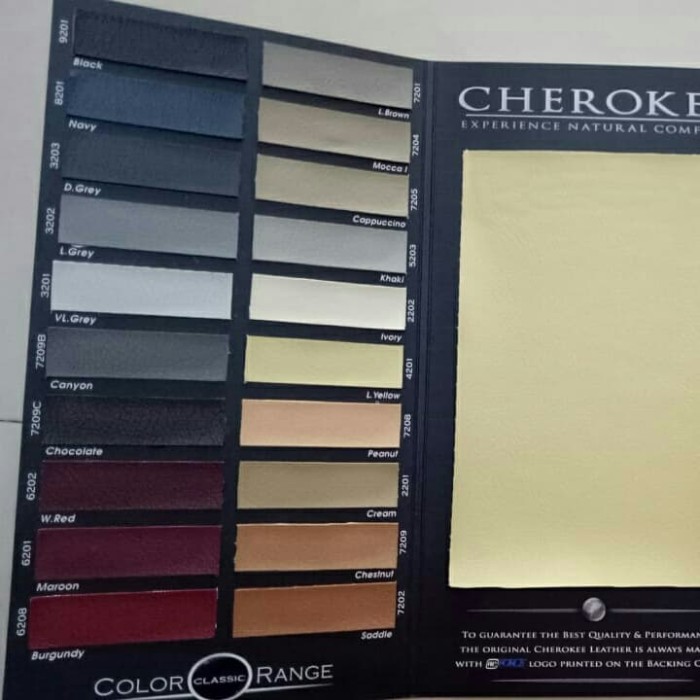 BAHAN JOK MOBIL CHEROKEE AP FORCE KULIT SINTETIS METERAN