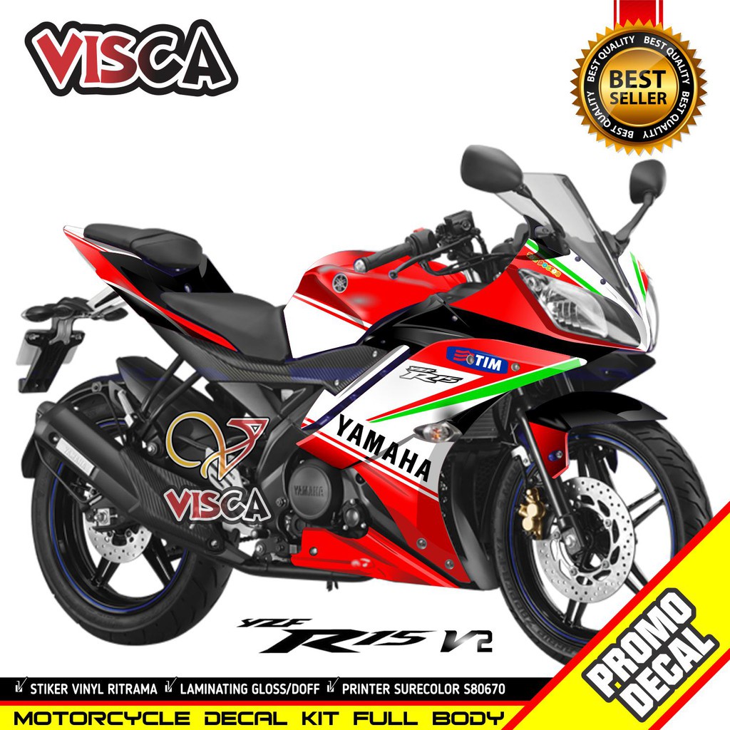 Decal Stiker R15 V2 Striping R15 Lama Ducati
