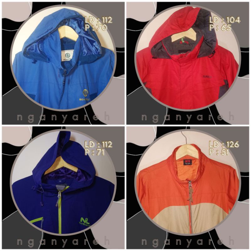 Jaket Gunung Parasut (Beanpole K2 IGNI Trespass)  Thrift Second