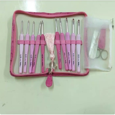AKSESORIS ALAT JAHIT RAJU TULIP ETIMO ROSE CROCHET HOOK SET