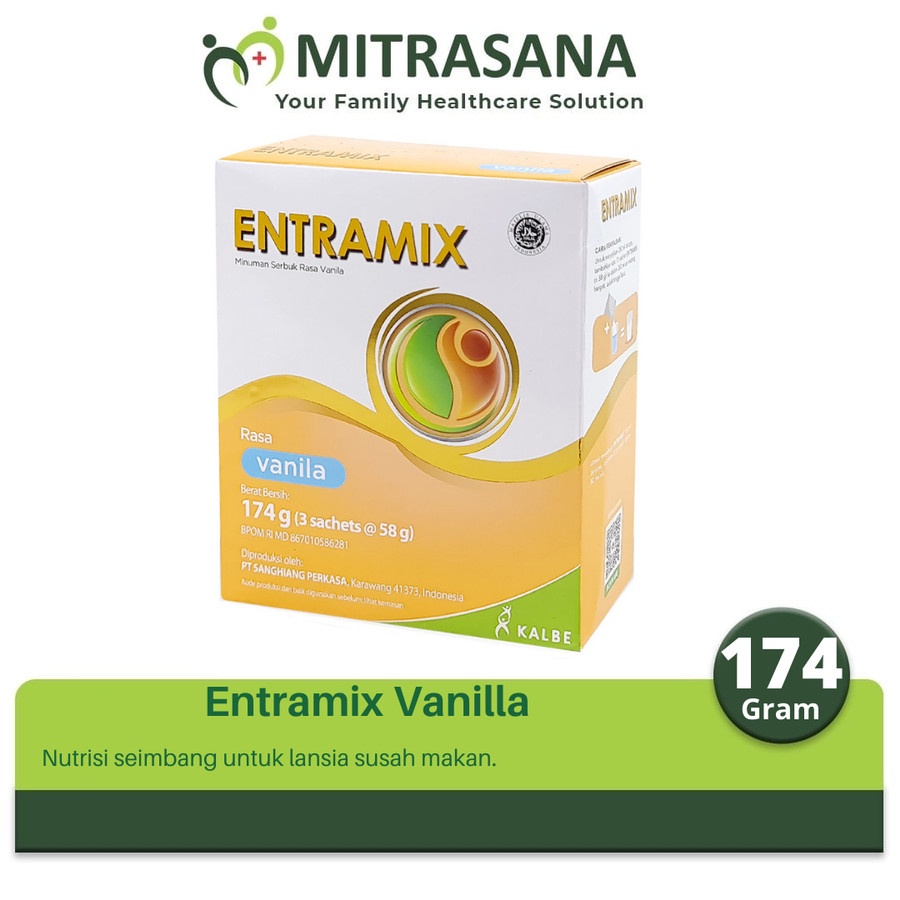 

Entramix Vanila 174 gram - Nutrisi Seimbang Khusus Dewasa