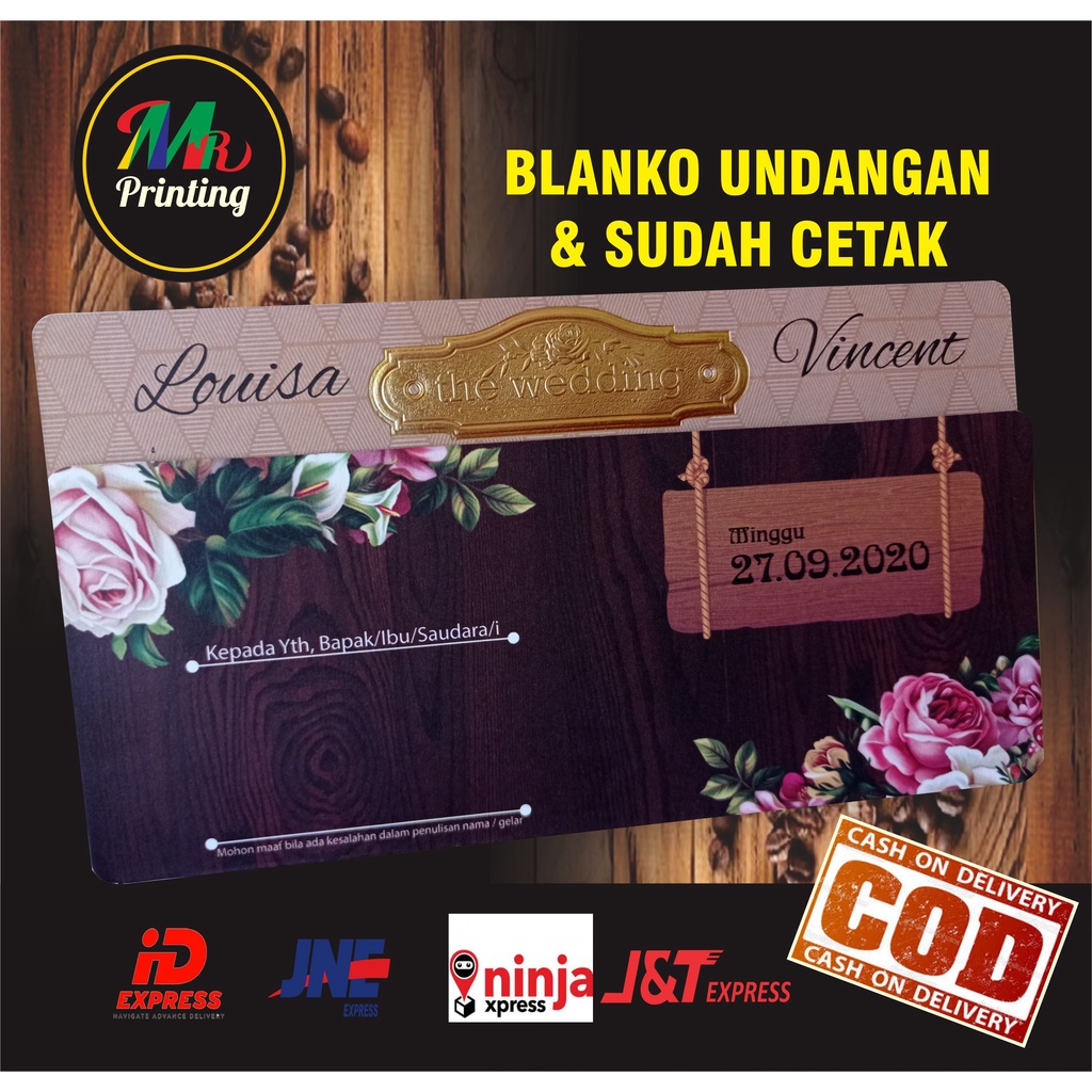 UNDANGAN PERNIKAHAN MURAH ELEGAN UNUK TERBARU UNDANGAN KHITAN UNDANGAN FOIL EMAS