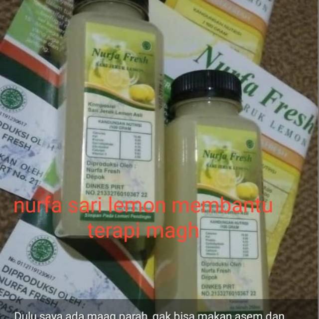 

Nurfa Lemon kemasan botol 250ml