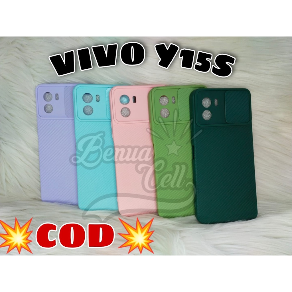 VIVO Y15S CASE SLIDE CAMERA SOFTCASE SLIDING KAMERA VIVO Y15S - BC