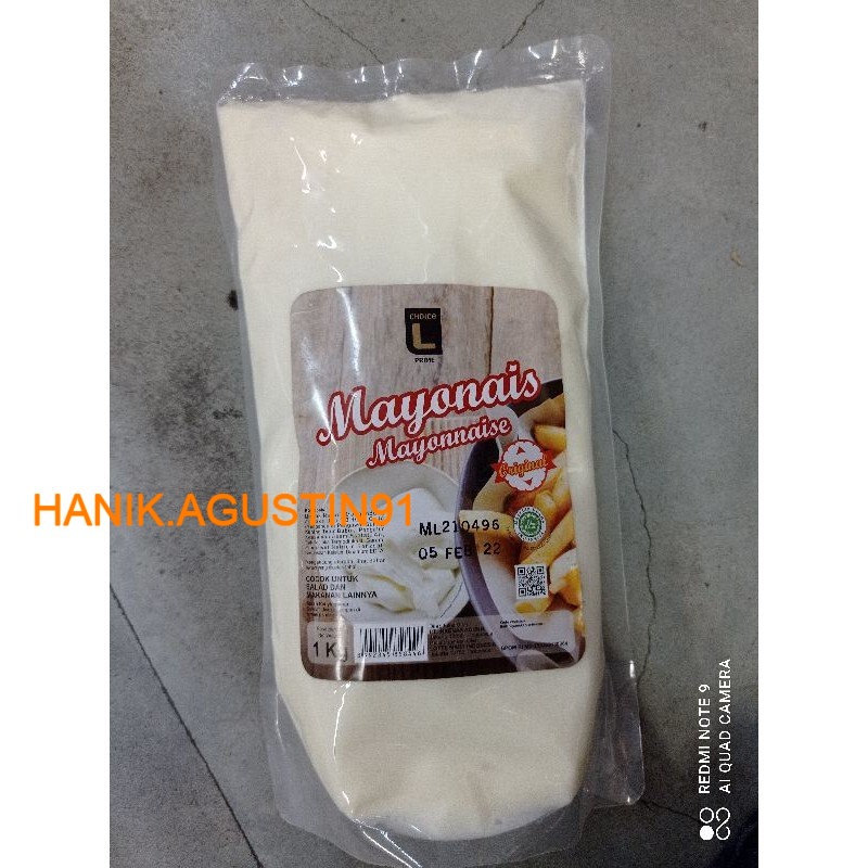 

Mayonaise Original Choice L 1kg / Mayonese 1kg