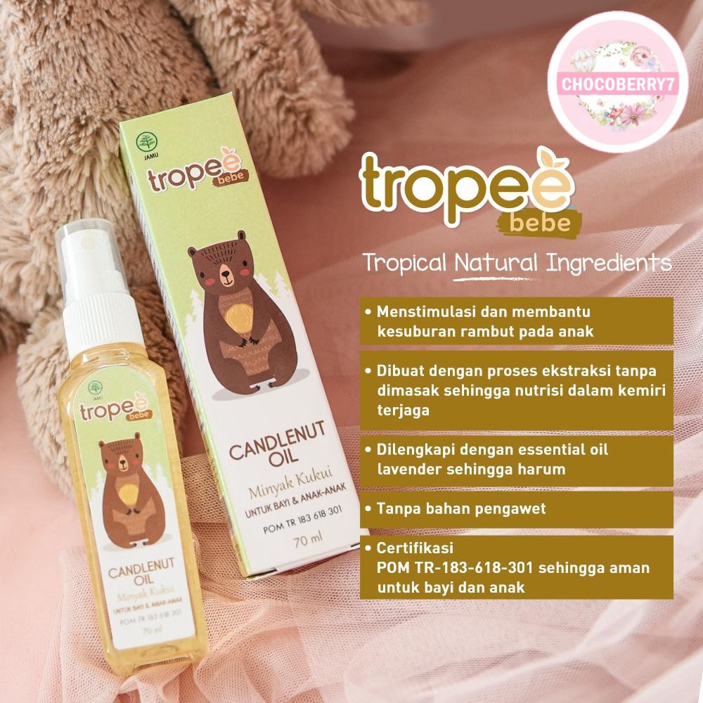 Tropee Bebe Minyak Kemiri Bayi 100 ml Candlenut Oil TROPE BEBE Minyak Kukui