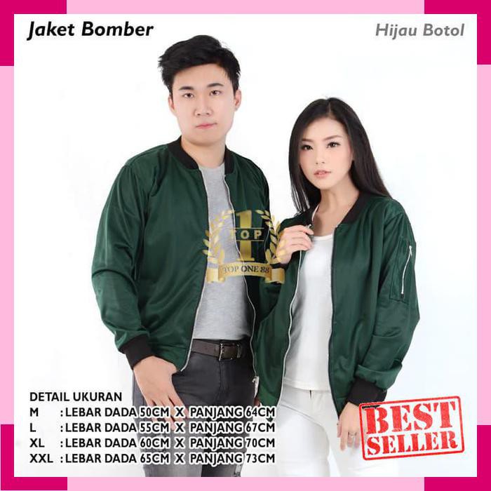 Mantul Bomber Jaket (Hijau Botol) - Hijau Botol- M