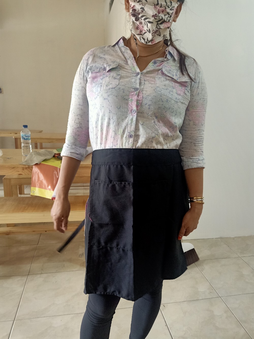 Celemek Masak Setengah Badan