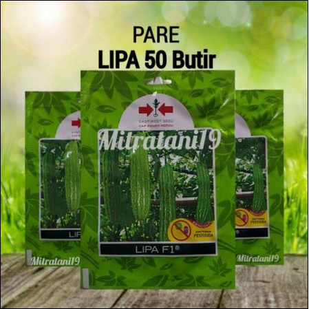 BENIH BIBIT TANAMAN SAYUR HIDROPONIK PARE PARIA LIPA 50 BUTIR CAP PANAH MERAH