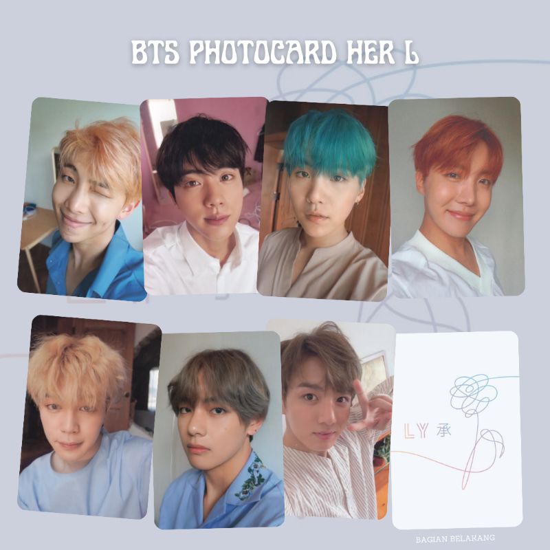 BTS PHOTOCARD LOVE YOURSELF HER PC