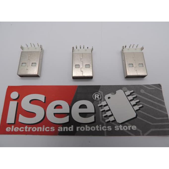 Soket Usb Male For Pcb / Socket Usb Male 4 Pin Iseeu773
