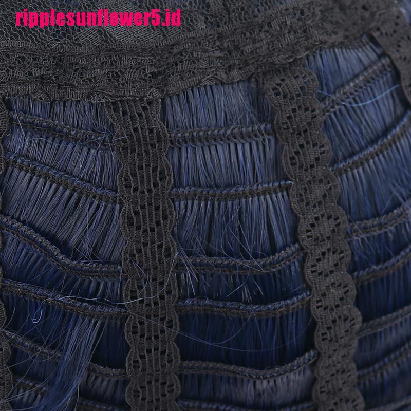 Rambut Kepang Sintetis Warna Biru Gradasi Untuk Cosplay