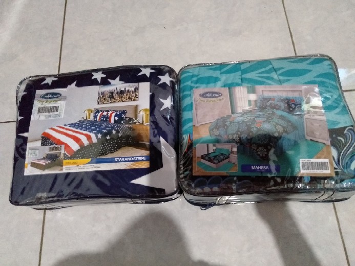 Id. California - Sprei Rumbai King Star And Stripe / Usa