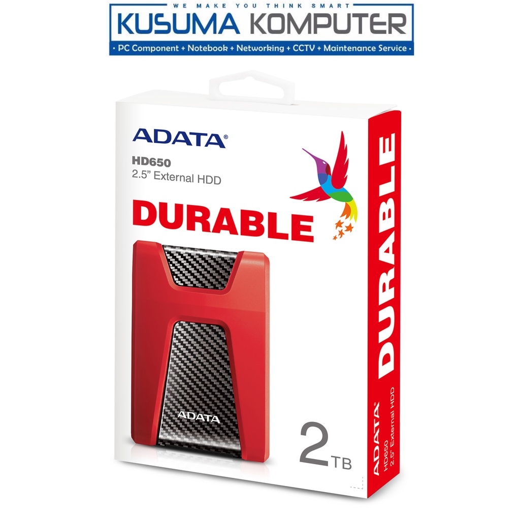 Adata HD650 2TB HDD Harddisk External eksternal