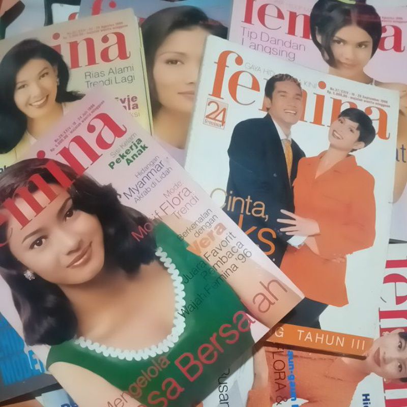 Majalah Femina Lawas Tahun 2000 Kebawah