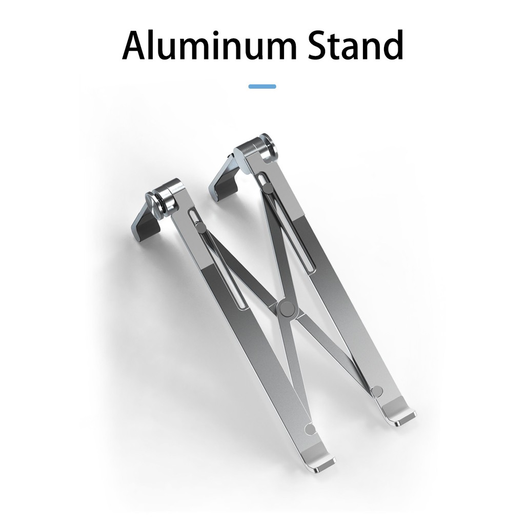 WIWU S600 - Ergonomic Aluminium Alloy Adjustable Folding Laptop Stand