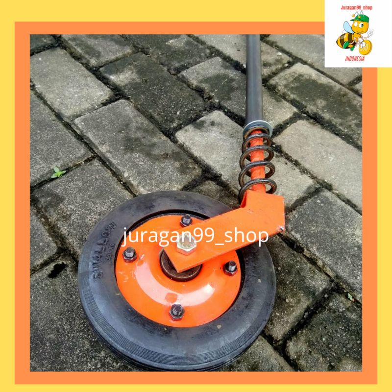 Roda Gletrek Merah /Roda Gerobak Dorong / Roda Kastor / Ban Swallow 300Kg / Roda Troli / Roda Bantu 