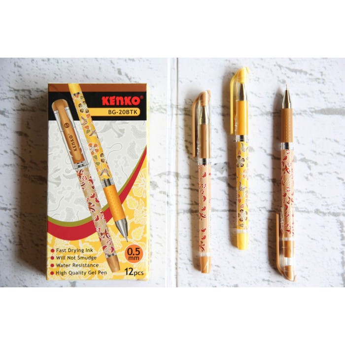 

Pen gel kenko motif batik BG-20BTK 0.5 mm