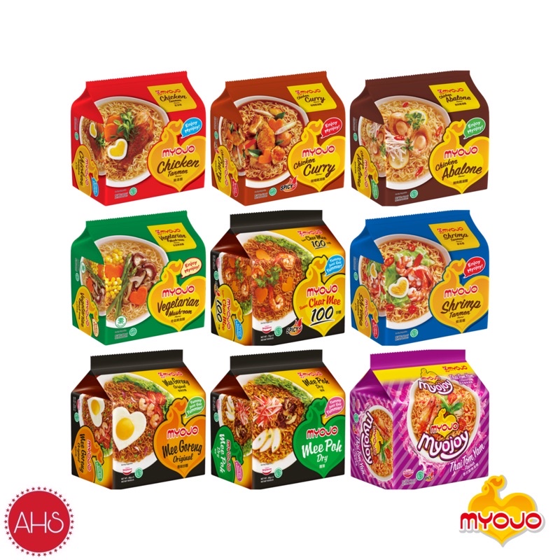 

MYOJO Instant Noodles Singapore Taste [PACK] - isi 5 bungkus