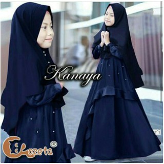  Baju  Gamis Muslim  Anak  Katun Kaos Adem Usia Umur 1 2 3 4 5 