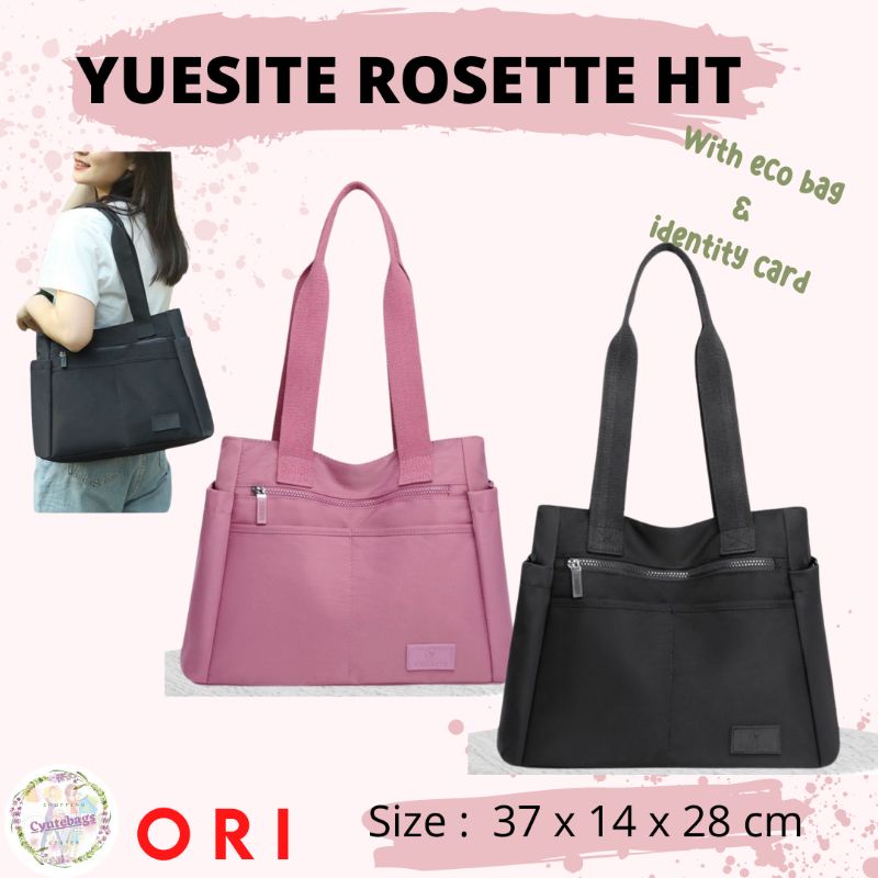 TOTE BAG WANITA YUESITE ROSETTE ORI LARGE TAS BAHU IMPORT CYUTEBAGS