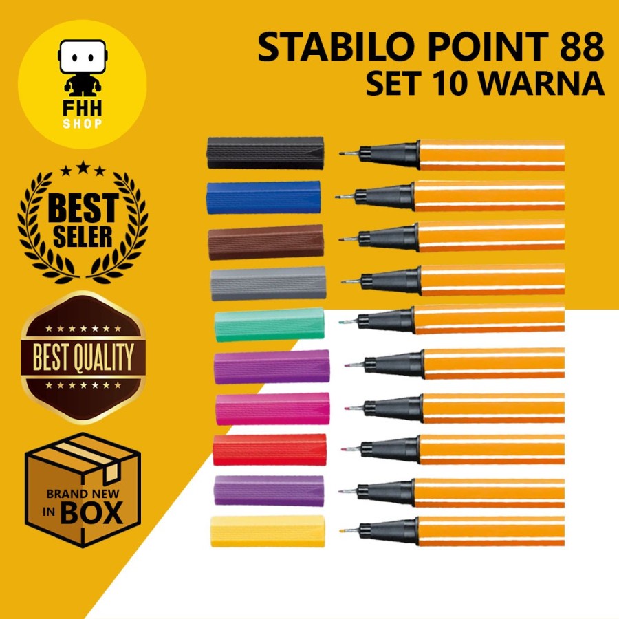

STABILO Set 10 Warna - Point 88 Termurah