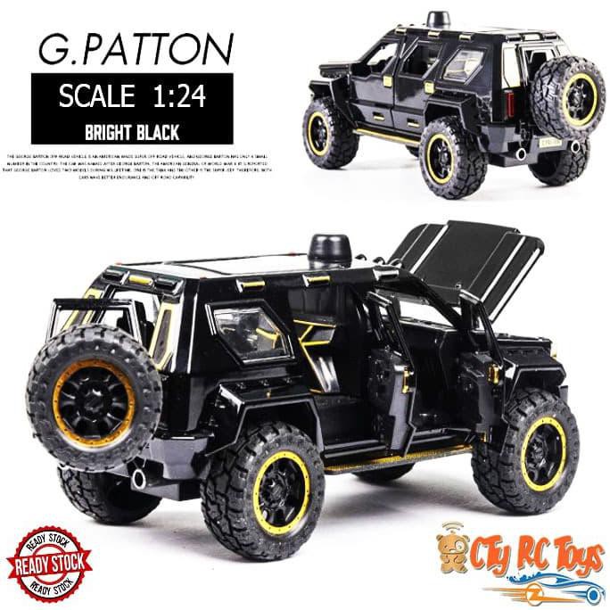 maddox - Diecast GEORGE G PATTON Skala 1:24 Replica Miniatur Mobilan Car - Kuning