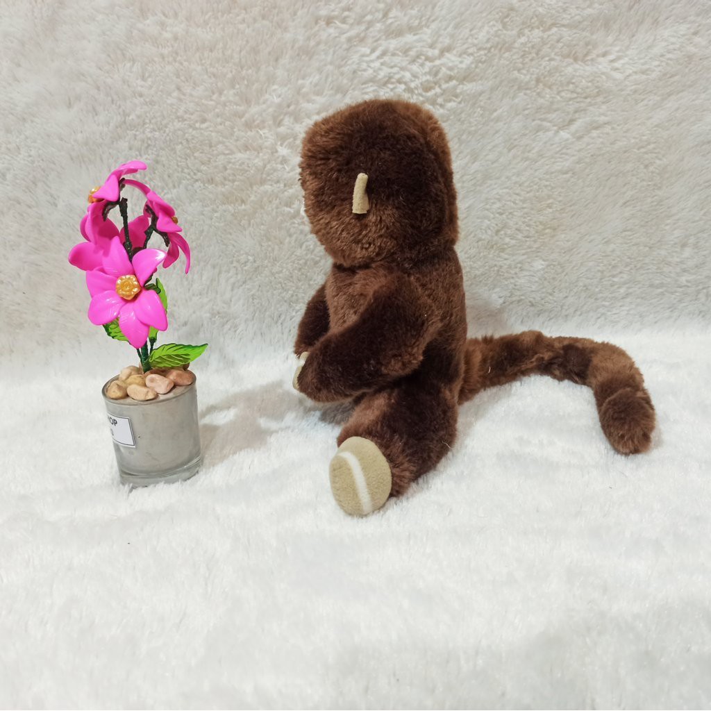 boneka monyet KECIL MUKA KARET murah