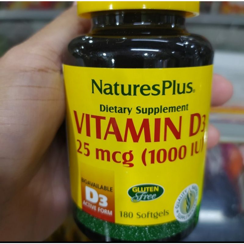 Nature's plus Vit D3 1000iu isi 180 softgel