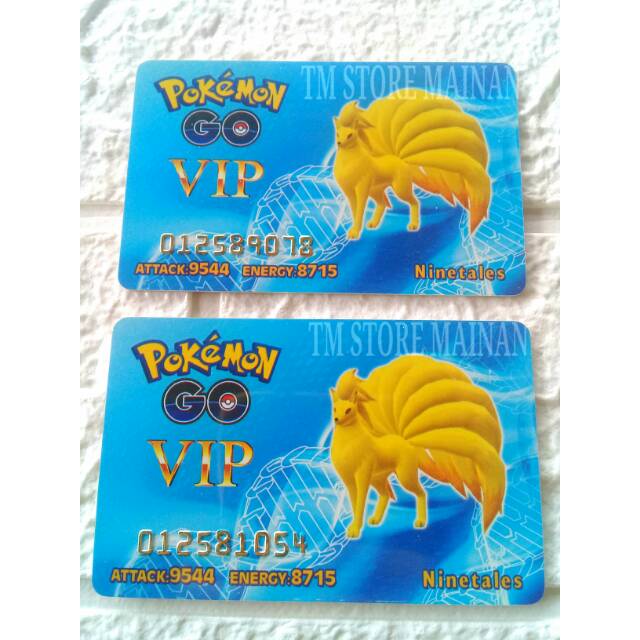 Kartu Koleksi Pokemon NineTales Kyuubi ID CARD VIP VPC RARE GOLD SERIAL NUMBER