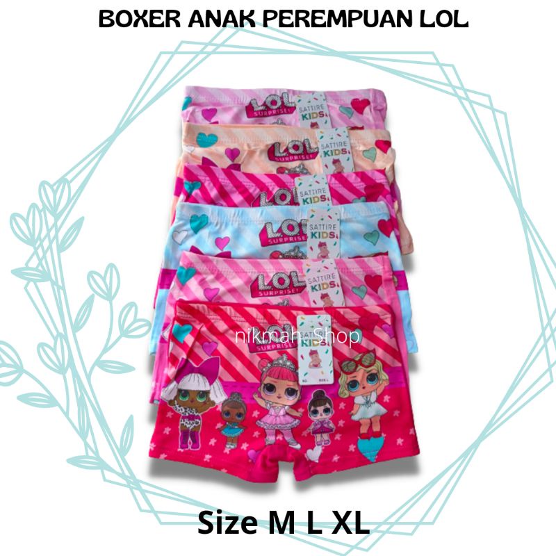 Boxer anak perempuan B018 BOXER LOL