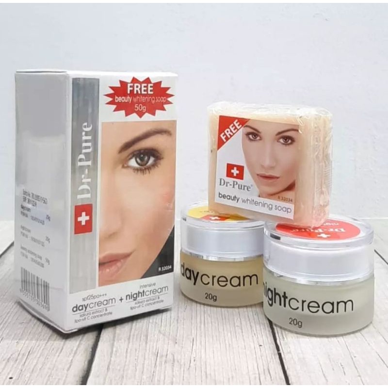 DR PURE SET + SABUN WHITENING CREM BPOM