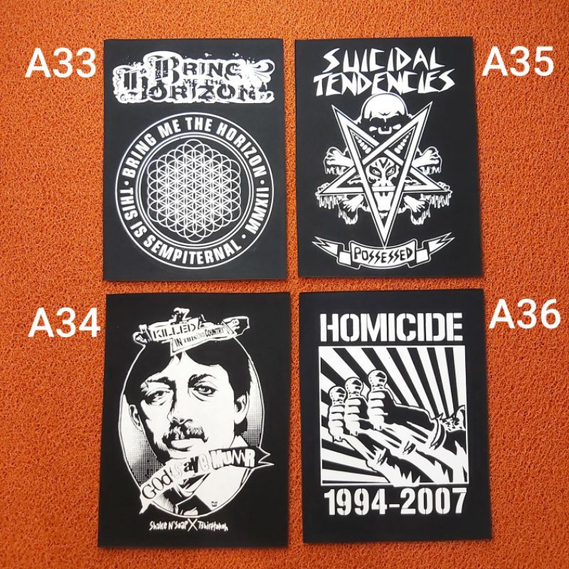 [ COD ] BACKPATCH SABLON MUSIK / BAND MESIN TEMPUR / SUICIDAL TENDENCIESS PREMIUM BEST QUALITY TERLARIS