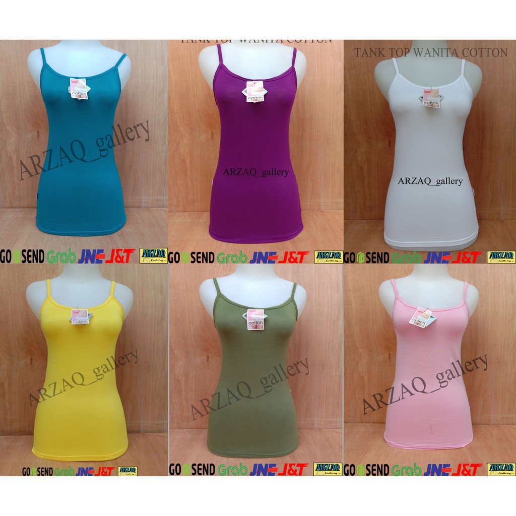 TANGTOP COTTON WARNA | Kaos Dalam Wanita Dewasa Tali KECIL  Warna| Tangtop | Singlet | Kaos Tangtop