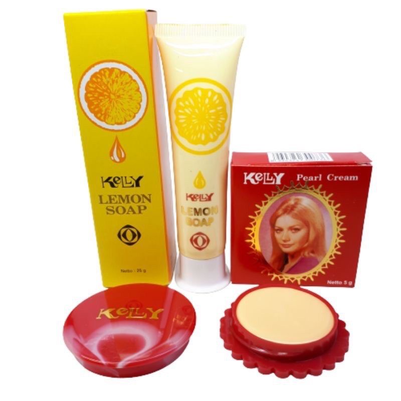PAKET KRIM KELLY SKINCARE - PEARL CREAM - SABUN KELLY