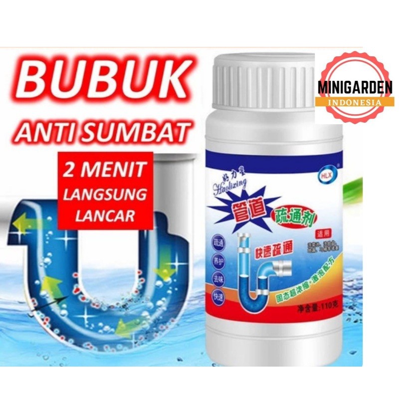 BUBUK ANTI SUMBAT obat pelancar pembersih saluran air anti mampet wc