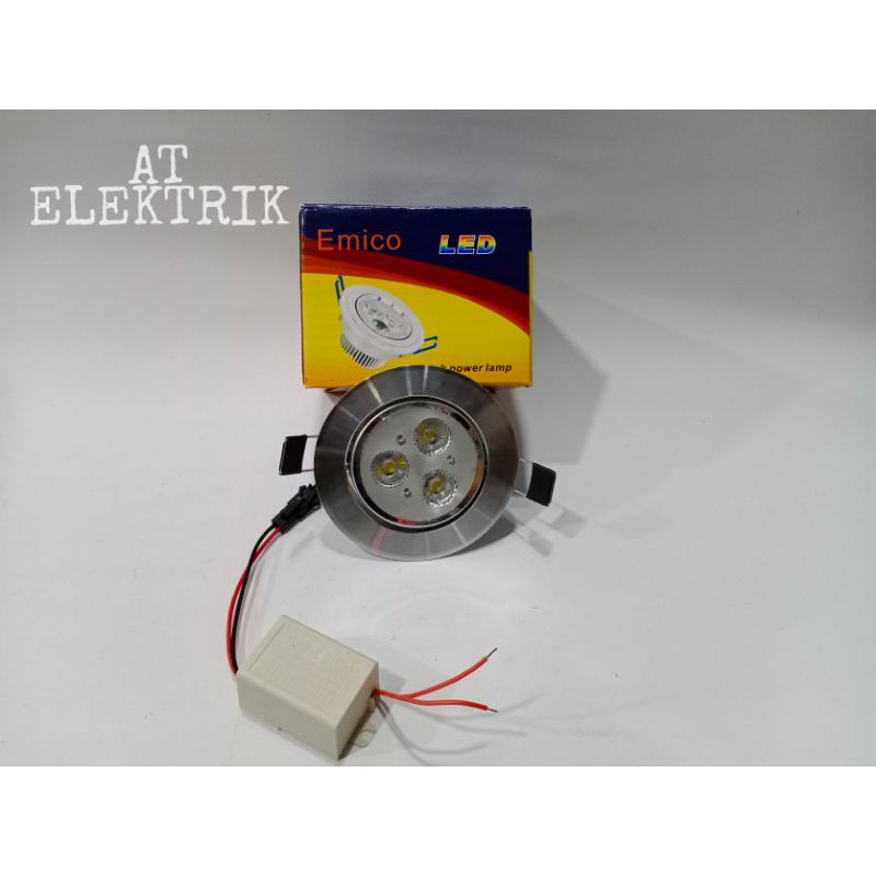 LED EMICO 3 Mata / Lampu Lemari / boutique downlight / LED panel Emico 5 W 220 V / Led spot light