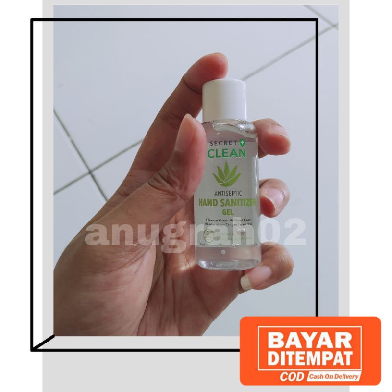 Secret clean hand sanitizer gel 38ml