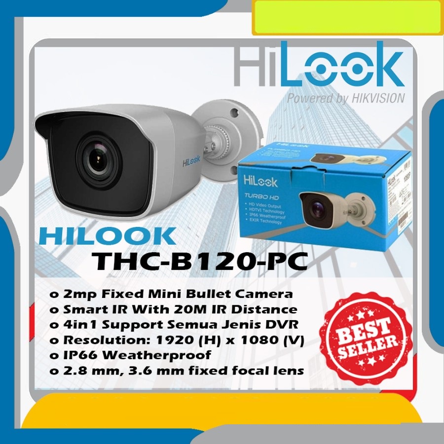 KAMERA CCTV HILOOK 2MP OUTDOOR THC-B120-PC