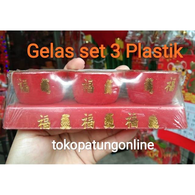 Gelas set 3 Plastik