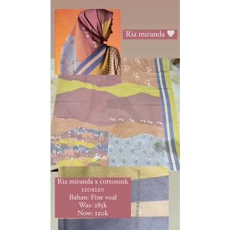 preloved scarf ria miranda x cotton ink