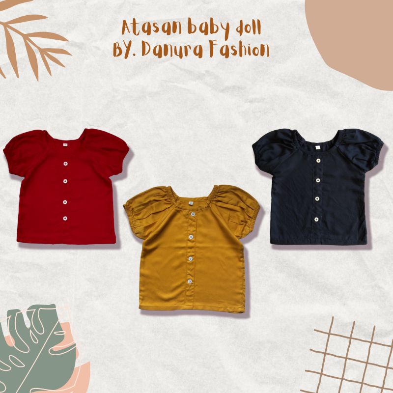 ATASAN BABY DOLL RAYON//ATASAN ANAK PEREMPUAN