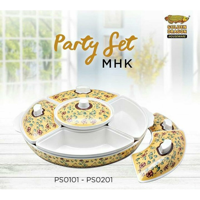 Prasmanan party set motif uk 14&quot; GOLDEN DRAGON Ps0101 partyset 35x35